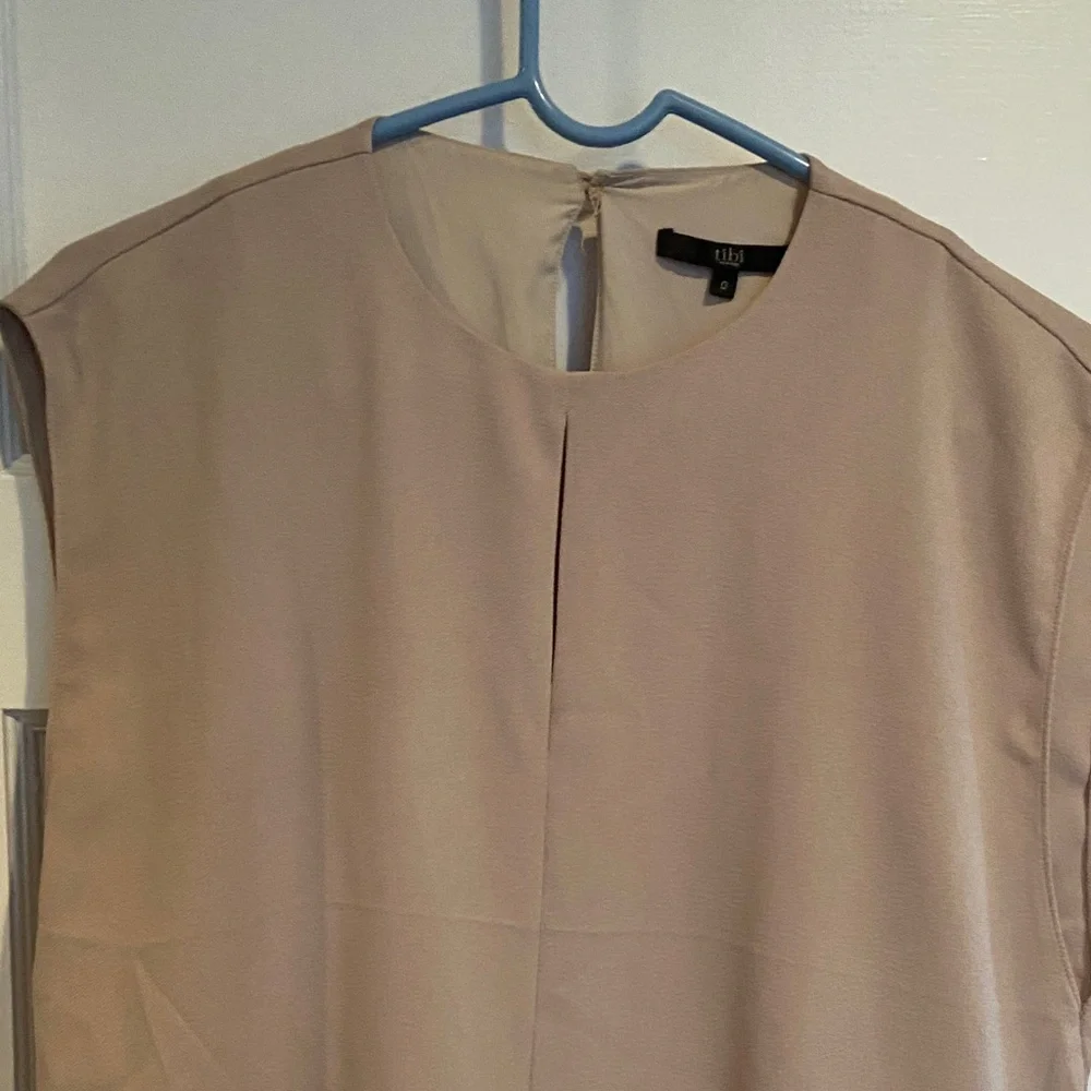 Tibi Sleeveless Beige Tunic Dress - Picture 3 of 8